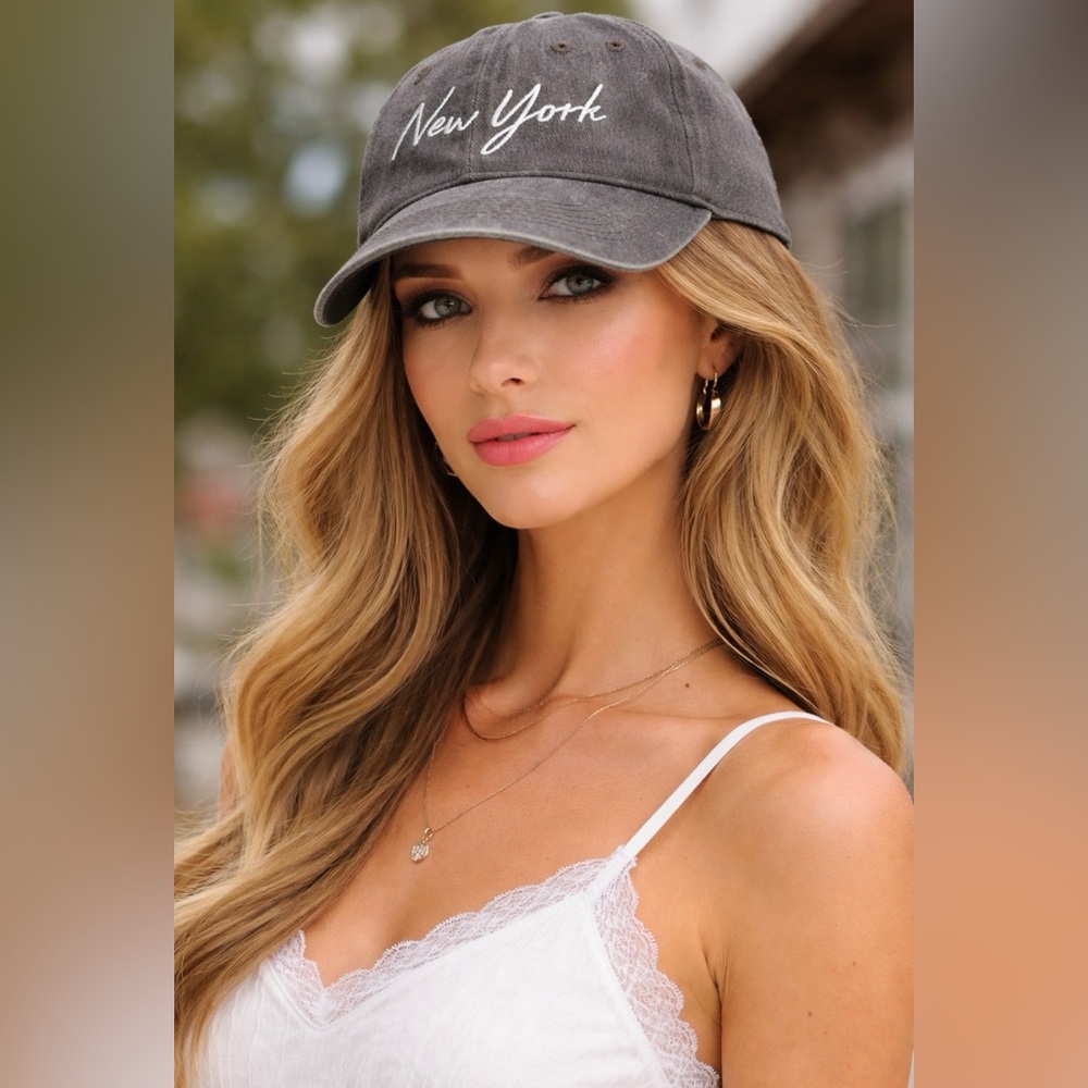 NWOT brown 'New York' Boutique Women's Cap